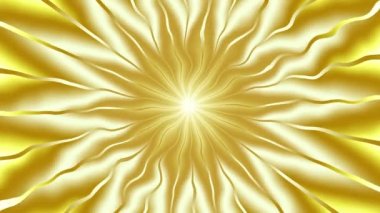 Soyut ışınlar dönüştürülüyor. 4K kusursuz döngü görüntüsü. Sonsuz dönüşüm çemberi. Parlayan ışınlar.