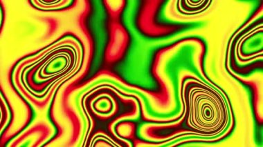 4k 'lık soyut döngü videosu. Döngü oynatmak için kusursuz soyut dalgalı psikedelik arkaplan. Dalgalı yüzey.