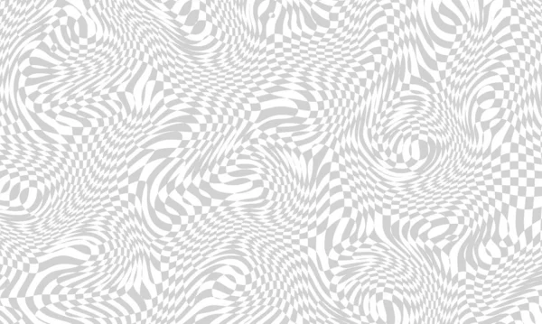 スタイリッシュな抽象波状透明なPhotoshopの背景 透明メッシュ チェッカーチェスボードの正方形のグリッド線グレーと白のベクトルイラスト透明グリッドスタイルの背景 — ストックベクタ