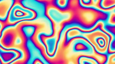 4k 'lık soyut döngü videosu. Döngü oynatmak için kusursuz soyut dalgalı psikedelik arkaplan. Dalgalı yüzey.