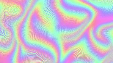 4k 'lık soyut döngü videosu. Döngü oynatmak için kusursuz soyut dalgalı psikedelik arkaplan. Dalgalı yüzey.