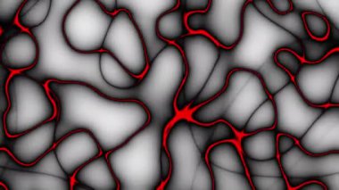 4k 'lık soyut döngü videosu. Döngü oynatmak için kusursuz soyut dalgalı psikedelik arkaplan. Siyah arkaplanda ışık neon dalgaları.