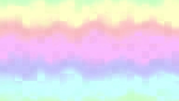 Parlak Tablo Pikselleri Arkaplanı Rastgele Küçük Kareler Görüntü Döngüsü — Stok video