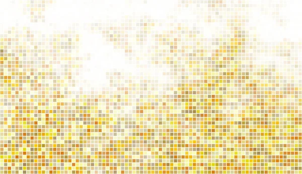 Mosaico Inferior Ouro Abstrato Com Espaço Cópia Branco Imagem Horizontal —  Vetores de Stock