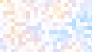 Parlak tablo pikselleri arkaplanı. Rastgele küçük kareler. Görüntü döngüsü.