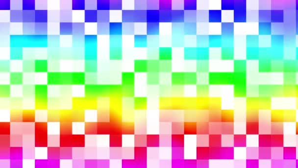 Блимає Тло Таємних Пікселів Випадкові Маленькі Квадрати Циклічні Кадри Кольори — стокове відео