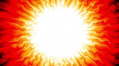 Soyut ışınlar dönüştürülüyor. 4K kusursuz döngü görüntüsü. Sonsuz dönüşüm çemberi. Parlayan ışınlar.