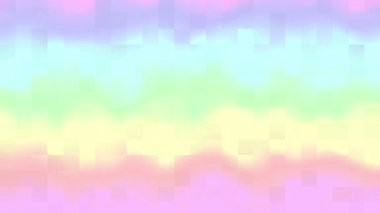 Parlak tablo pikselleri arkaplanı. Rastgele küçük kareler. Görüntü döngüsü.