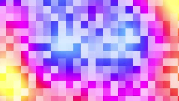Блимає Тло Таємних Пікселів Випадкові Маленькі Квадрати Циклічні Кадри — стокове відео