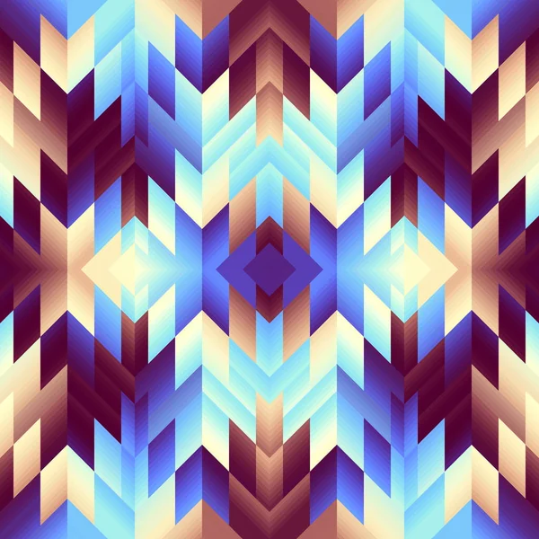 Abstract Seamless Tileable Pattern Triangles Aztec Background Vector Image — Vetor de Stock
