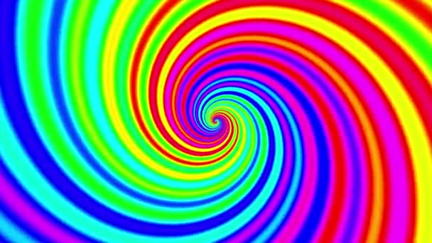 Ändlösa Snurrande Futuristiska Spiral Sömlös Looping Abstrakt Helix Omvandla Bakgrund — Stockvideo