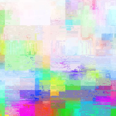 Abstract glitch datamoshing background. Grunge texture. Vector image.