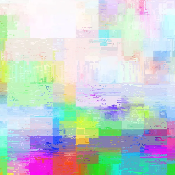 Abstract Glitch Datamoshing Background Grunge Texture Vector Image — Stok Vektör