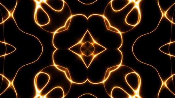 Soyut Mandala Dönüşümü Döngü Görüntüsü Kutsal Sembol Soyut Görüntüler — Stok video