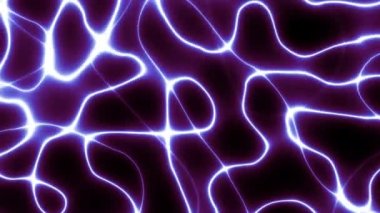 4k 'lık soyut döngü videosu. Döngü oynatmak için kusursuz soyut dalgalı psikedelik arkaplan. Siyah arkaplanda ışık neon dalgaları.