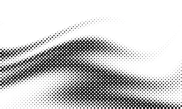 Monochrome Abstract Grunge Halftone Dots Background Pop Art Template Texture — Stock Vector