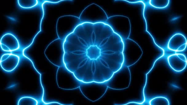 Transformeren Van Abstracte Mandala Lus Beelden Heilig Symbool Abstracte Beelden — Stockvideo