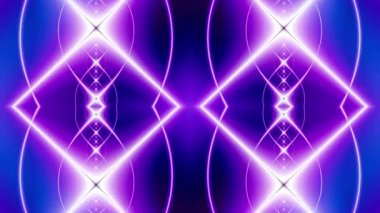 Hareket eden geometrik şekiller. Dönüşüm geometrik çizgileri ve şekilleri kusursuz döngü görüntüleri.