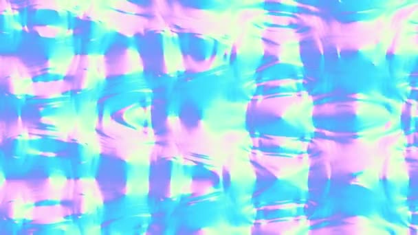 Bewegte Zufällig Gewellte Textur Psychedelisch Gewellte Animierte Abstrakte Geschwungene Wellenformen — Stockvideo