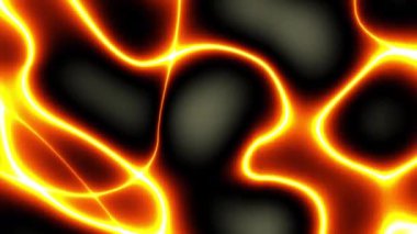 4k 'lık soyut döngü videosu. Döngü oynatmak için kusursuz soyut dalgalı psikedelik arkaplan. Siyah arkaplanda ışık neon dalgaları.