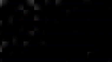 Soyut döngü videosu. Döngü oynatma için kusursuz soyut geometrik polka nokta ve küçük kareler arkaplanı.