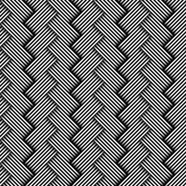 Безшовне Векторне Зображення Простий Чорно Білий Оселедець Геометричний Візерунок Формальна — стоковий вектор