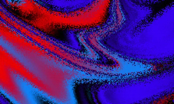 Pixilated Psychedelic Background Moire Üstüste Bindirme Etkisi Vektör Görüntüsü Piksel — Stok Vektör