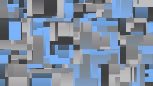 Блимає Тло Таємних Пікселів Випадкові Маленькі Квадрати Циклічні Кадри — стокове відео