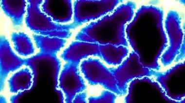 4k 'lık soyut döngü videosu. Döngü oynatmak için kusursuz soyut dalgalı psikedelik arkaplan. Siyah arkaplanda ışık neon dalgaları.