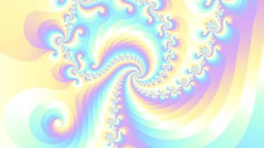 4K görüntü. Soyut fraktal şekiller. Sonsuz spiral. Fraktal arkaplan