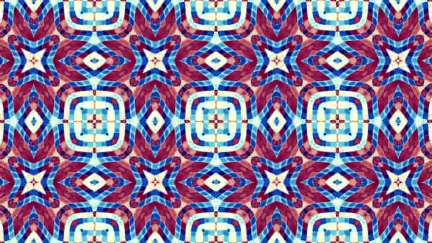 Geometrik Arkaplanı Dönüştür Dönüşüm Sanatı Mozaik Deseni Zemin Retro Zarafet — Stok video