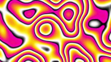 4k 'lık soyut döngü videosu. Döngü oynatmak için kusursuz soyut dalgalı psikedelik arkaplan. Dalgalı yüzey.