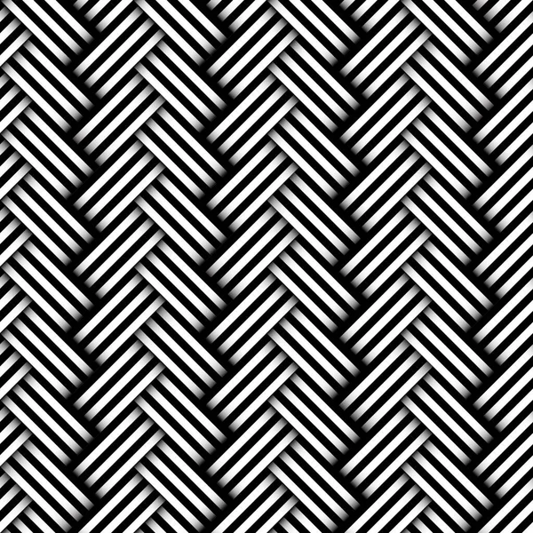 Image Vectorielle Sans Couture Modèle Géométrique Simple Chevrons Noirs Blancs — Image vectorielle