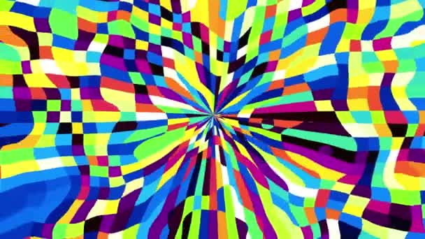 Abstract Looping Video Seamless Abstract Wavy Psychedelic Background Loop Playback — Stock Video