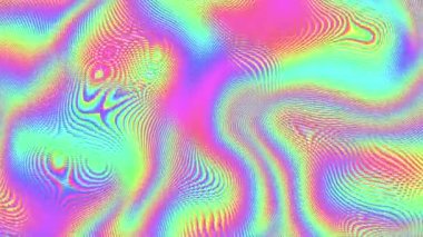 4k 'lık soyut döngü videosu. Döngü oynatmak için kusursuz soyut dalgalı psikedelik arkaplan. Dalgalı yüzey.