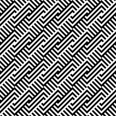 Kusursuz vektör görüntüsü. Basit siyah-beyaz ringa kemiği geometrik deseni. Düzenli ringa kemiği dokusu.