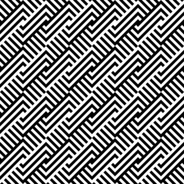 Kusursuz Vektör Görüntüsü Basit Siyah Beyaz Ringa Kemiği Geometrik Deseni — Stok Vektör