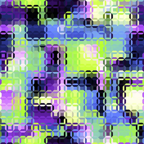 Seamless Geometric Abstract Pattern Low Poly Style Random Abstract Spots — Stockový vektor