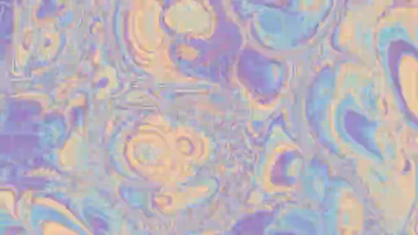 Abstraktes Looping Video Living Marmor Wellenförmigen Psychedelischen Hintergrund Für Loop — Stockvideo