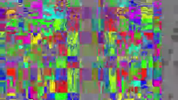 Abstracte Snelle Flikkerende Textuur Met Artefacten Codec Videostoringsbeelden Bekijken Imitatie — Stockvideo