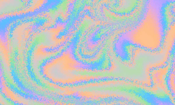 ピクセル化されたサイケデリックな背景 ベクトル画像 波のグランジの背景 — ストックベクタ