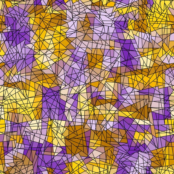 Sömlöst Mosaikmönster Abstrakt Konst Bakgrund Vektor Bild — Stock vektor