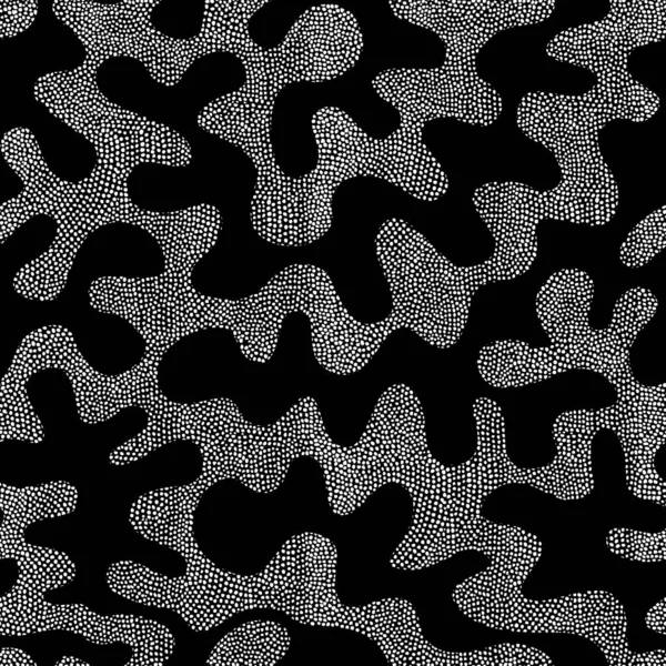 シームレスな背景パターン 抽象的なグランジスパイラル部族パターン 波の抽象的な形状 ベクトル画像 — ストックベクタ
