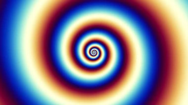 Devamlı dönen fütüristik spiral. Kusursuz 4K döngü görüntüsü. Soyut sarmal.