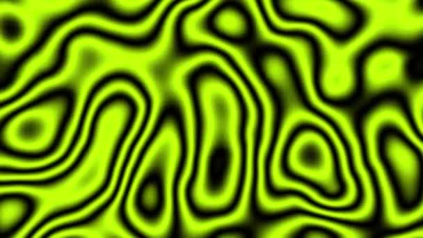 抽象循环4K视频 无缝隙的抽象波状迷幻背景音乐 用于循环播放 柔和而模糊的浅绿色背景 — 图库视频影像