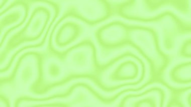 4k 'lık soyut döngü videosu. Döngü oynatmak için kusursuz soyut dalgalı psikedelik arkaplan. Hafif bulanık açık yeşil arkaplan