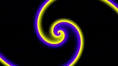 Devamlı dönen fütüristik spiral. Kusursuz 4K döngü görüntüsü. Soyut sarmal.