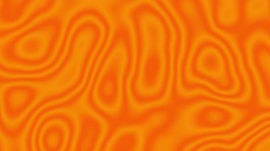 4k 'lık soyut döngü videosu. Döngü oynatmak için kusursuz soyut dalgalı psikedelik arkaplan. Yumuşak bulanık turuncu arkaplan