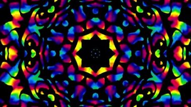 Süslü mandala döngü arka planı. Yuvarlak dönüşüm süsü. Kusursuz döngü retro Mandala.