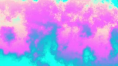 4k 'lık soyut döngü videosu. Döngü oynatmak için kusursuz soyut dalgalı psikedelik arkaplan. Dalgalı yüzey. Bulutlu nebula etkisi